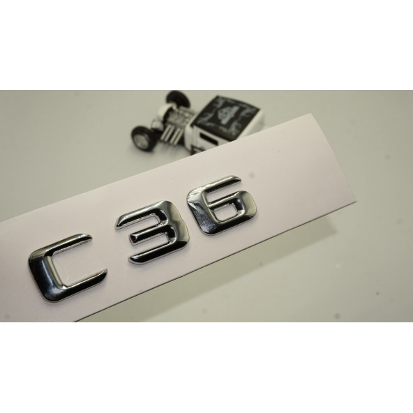 Benz C36 Bagaj Krom Metal 3M 3D Yazı Logo