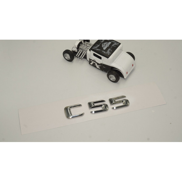 Benz C55 Bagaj Krom Metal 3M 3D Yazı Logo - 2
