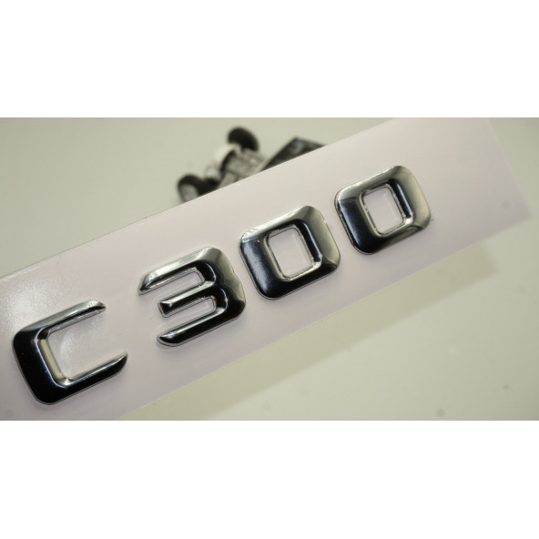 Benz C 300 Bagaj Krom Metal 3M 3D Yazı Logo