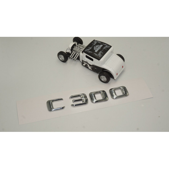 Benz C 300 Bagaj Krom Metal 3M 3D Yazı Logo - 2