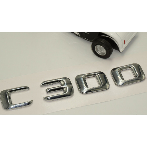 Benz C 300 Bagaj Krom Metal 3M 3D Yazı Logo - 3