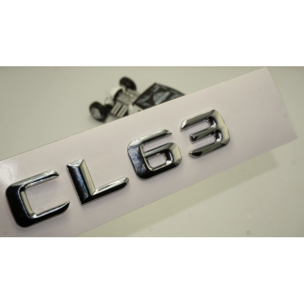 Benz CL63 Bagaj Krom Metal 3M 3D Yazı Logo