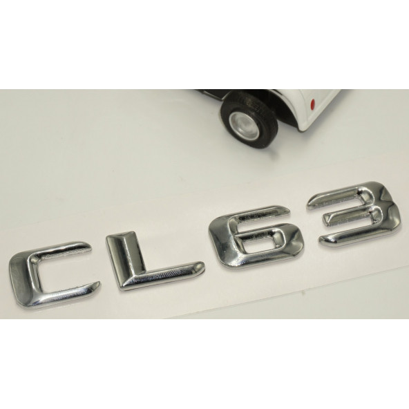 Benz CL63 Bagaj Krom Metal 3M 3D Yazı Logo - 3