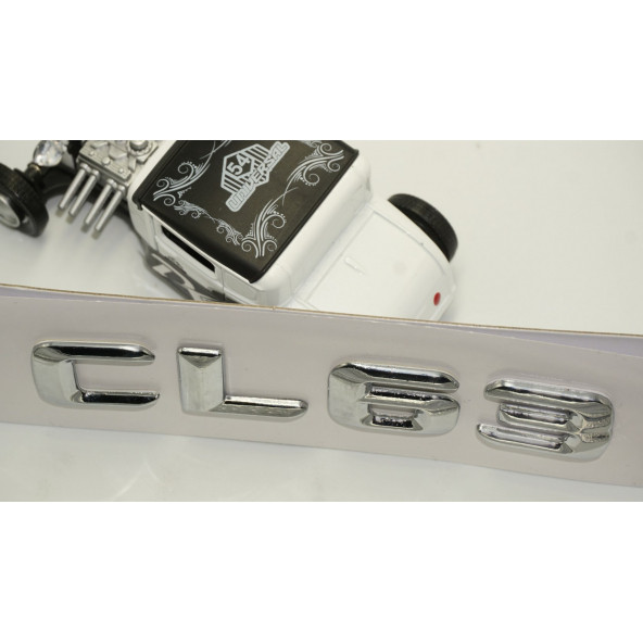 Benz CL63 Bagaj Krom Metal 3M 3D Yazı Logo - 4