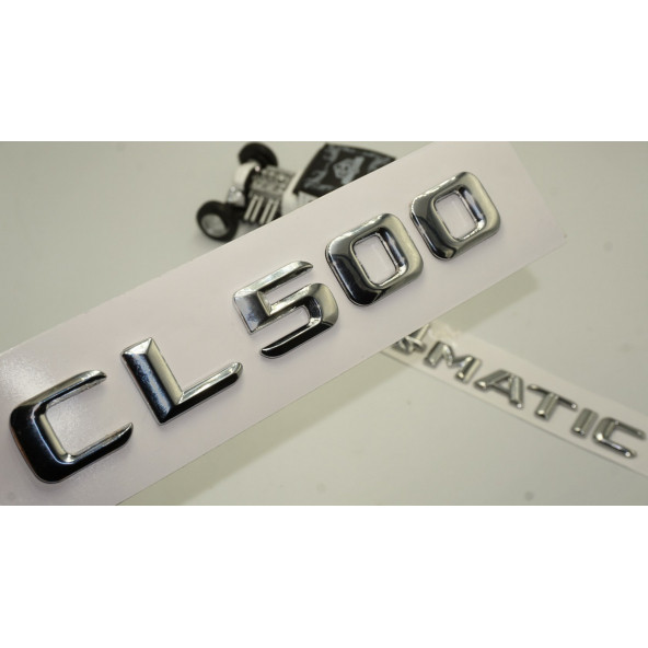 Benz CL 500 4Matic Bagaj Krom Metal 3M 3D Yazı Logo