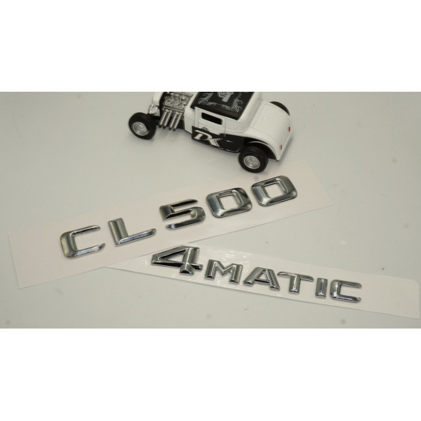 Benz CL 500 4Matic Bagaj Krom Metal 3M 3D Yazı Logo - 2