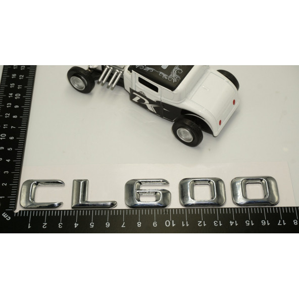 Benz CL600 Bagaj Krom Metal 3M 3D Yazı Logo - 5