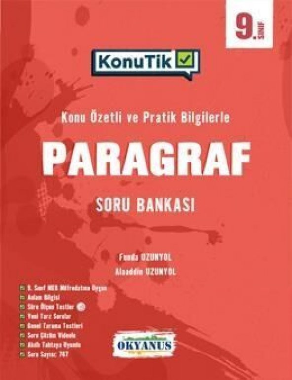 Okyanus Yayınları 9. Sınıf KonuTik Paragraf Soru Bankası