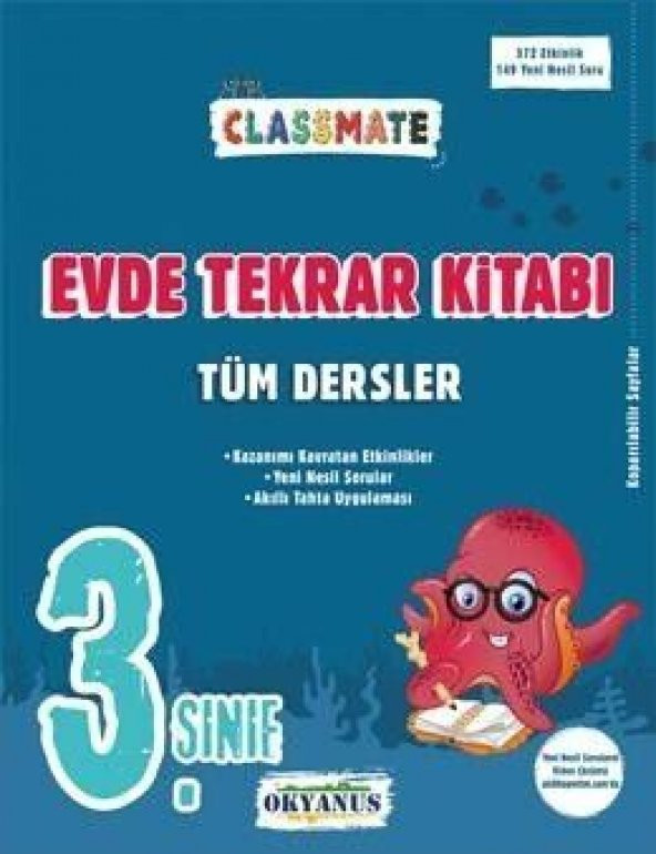 Okyanus Yayınları 3. Sınıf Tüm Dersler Classmate Evde Tekrar Kitabı