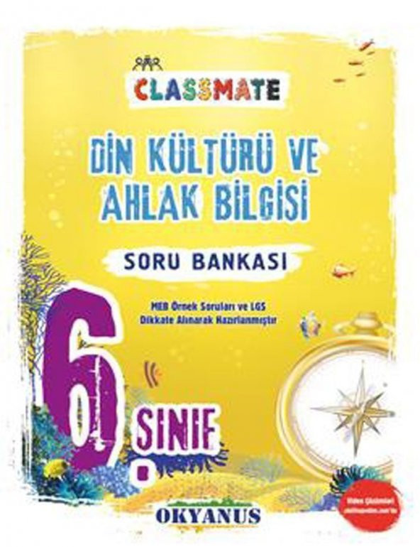 Okyanus Yayınları 6. Sınıf Din Kültürü Ve Ahlak Bilgisi Classmate Soru Bankası