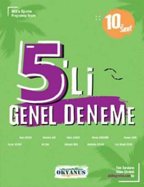 Okyanus Yayınları 10. Sınıf 5 li Genel Deneme