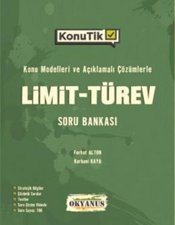 Okyanus Yayınları AYT KonuTik Limit Türev Soru Bankası