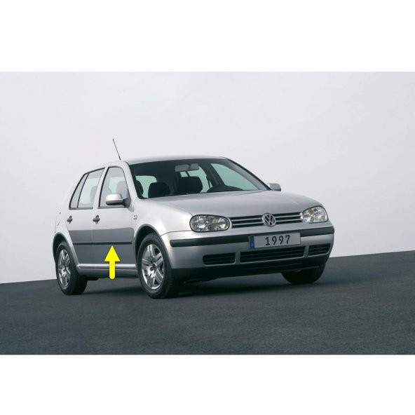 VW Golf 4 1998-2004 Sağ Ön Kapı Çıtası Siyah Plastik 1J4853516J
