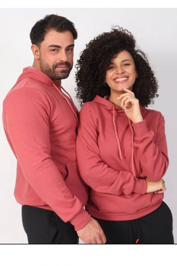 unisex slim fit 3 iplik şardonlu sweatshirt