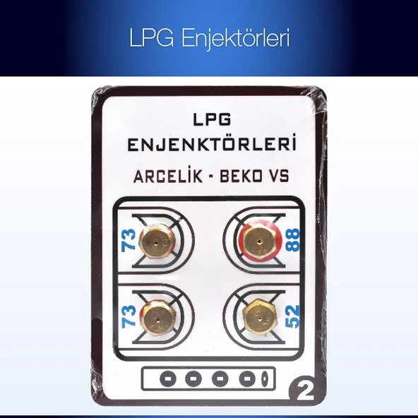 100 Adet Lpg Ocak Memesi̇ Enjektör 4lü Set Arçelik Beko Uyumlu - Resim 3