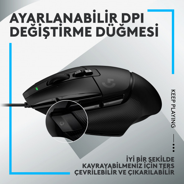 Logitech G502 X Kablolu Gaming Mouse Siyah 910-006139 - 7