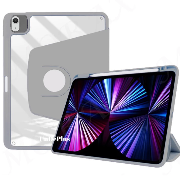 Apple iPad Air 4/5. Nesil 10.9 Kılıf Termik Kalem Bölmeli Dönebilen Standlı Kılıf (10.Nesil Değildir) - 6