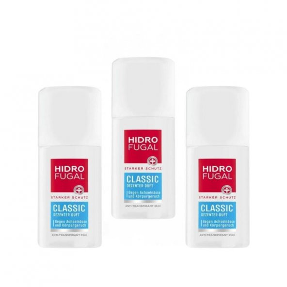 Hidro Fugal Anti-Transpirant Cep Deodorantı 55ML 3lü Set - 1