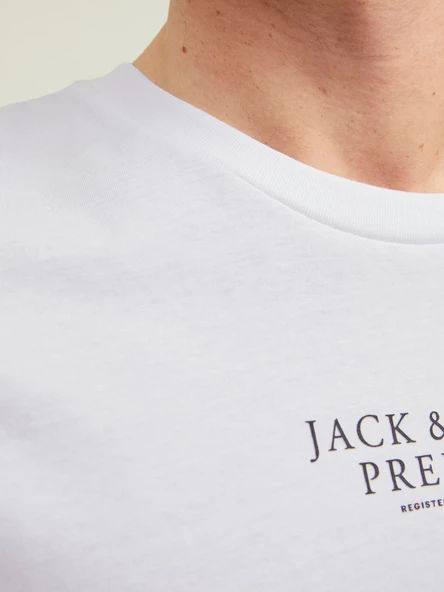 JACK JONES Premium Yazılı Erkek Tişört 12217167 - Resim 6