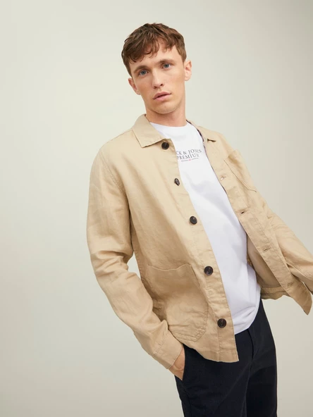 JACK JONES Premium Yazılı Erkek Tişört 12217167 - Resim 7