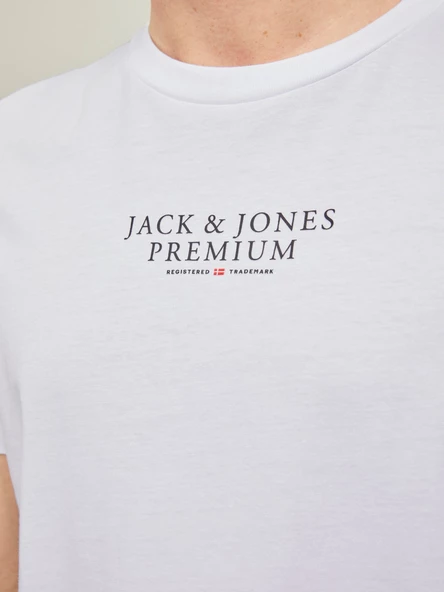 JACK JONES Premium Yazılı Erkek Tişört 12217167 - Resim 5