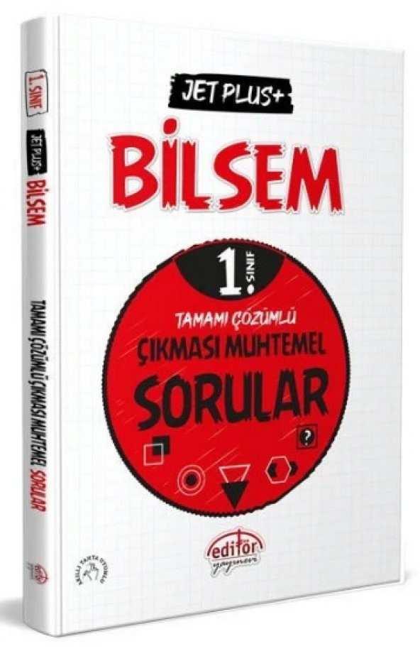 Editör Yayınları 1. Sınıf Jet Plus BİLSEM Hazırlık Çıkması Muhtemel Sorular