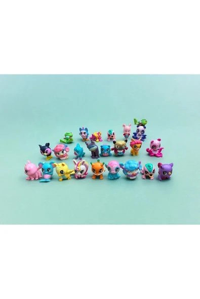 U Toys U-Toys Littlest Pets Shop Lps Minişler 4 Adet Birden Büyük Boy Miniş Set - Resim 2