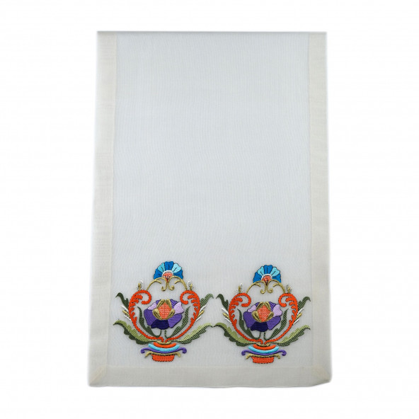 Ödemiş Kumaş Üzerine Türk İşi Sehpa Örtüsü