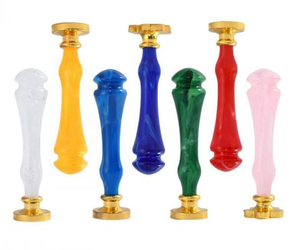 Mum Mühürü Sapı 7 Farklı Renkde Akrilik Kristal Reçine M8 Dişli - Resim 4