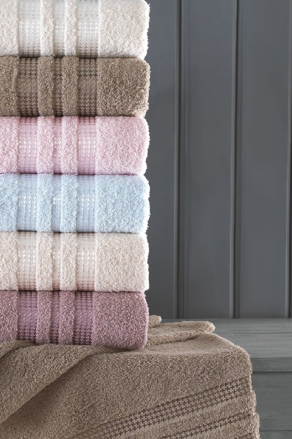 Stars 50x90 cm 6lı Extra Yumuşak El ve Yüz Havlu Seti - 2