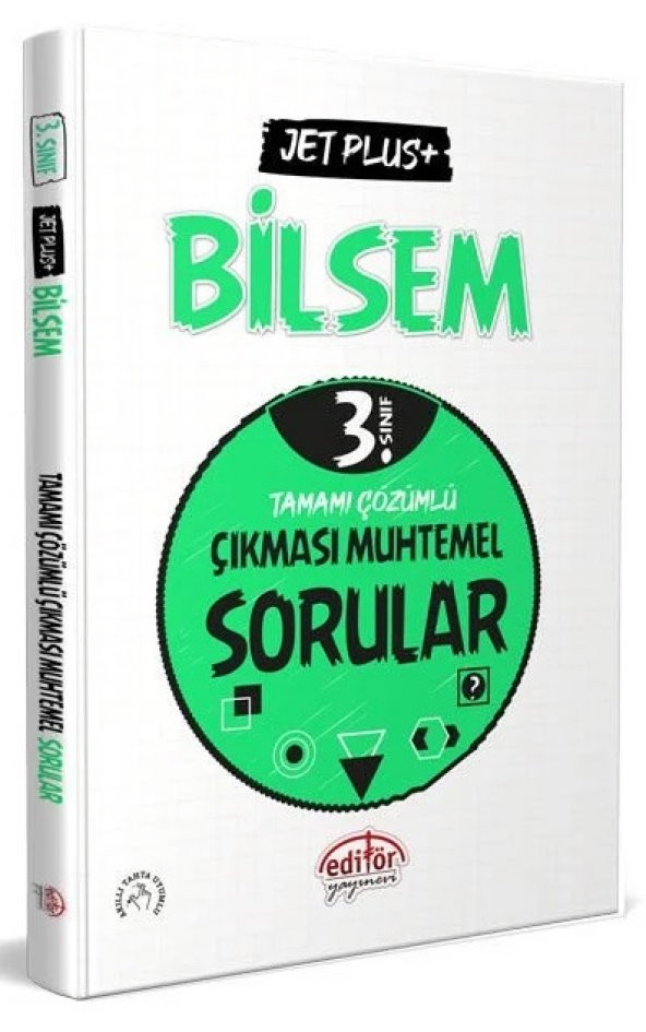 Editör Yayınları 3. Sınıf BİLSEM Hazırlık Jet Plus Çıkması Muhtemel Sorular