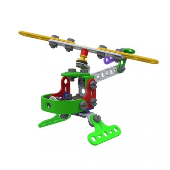 Roy Toy Sök Tak Araçlar 77 Parça HELİKOPTER Kendin Yap Oyun Seti 3+ Yaş Üzeri Çocuklar İçin - 2
