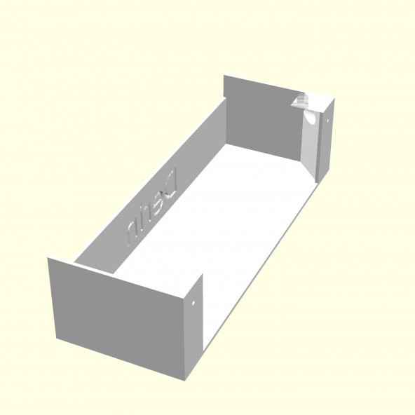 Derin Kişiye Özel Üretim Vidasız Raf Sevgiliye Eşe Hediyelik Askı Organik Plastikten - 2