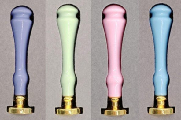 Mum Mühürü Sapı 4 Farklı Pastel Renkde Plastik Alaşım M8 Dişli - Resim 3