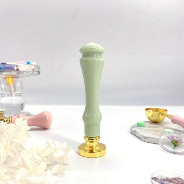 Mum Mühürü Sapı 4 Farklı Pastel Renkde Plastik Alaşım M8 Dişli - Resim 8