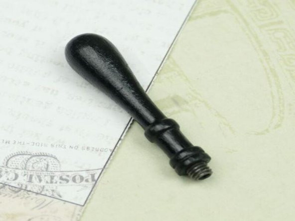 Ahşap Mum Mühürü Sapı Gül Ağacı G2 Özel Tasarım M8 Dişli - Resim 3