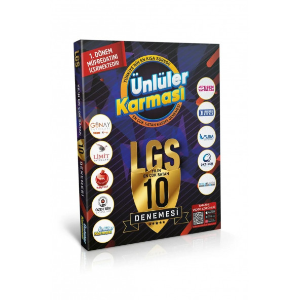 Ünlüler Karması 2023 Lgs 1. Dönem 10 Karma Deneme 97860570027544