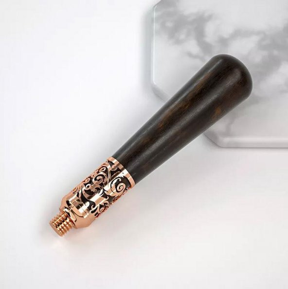 Mum Mühür Sapı Sandal Ağacı Bronz Gold Rosegold Metal İşlemeli - 3