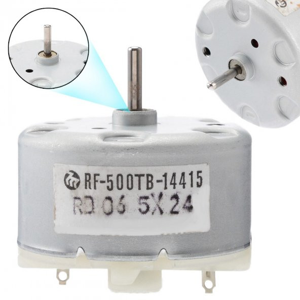DC 5V 3100 RPM Yüksek Hızlı DC Motor RF-500TB-14415 - Resim 6