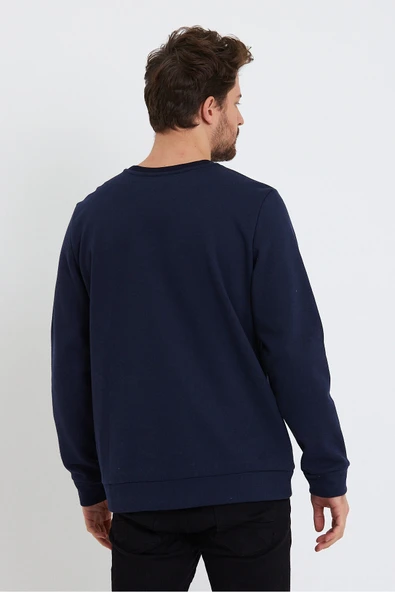 Süperlife Erkek Bisiklet Yaka Regular Fit Brooklyn Baskılı İnce Sweatshirt SPR23SW330 - 8