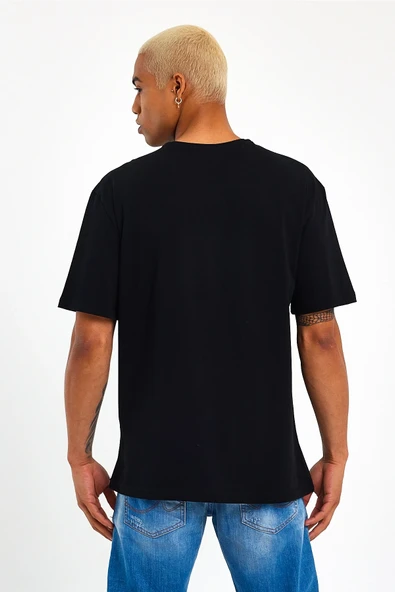 Süperlife Erkek Bisiklet Yaka Regular Fit NYC Baskılı Tişort SPR22TS114 - 6