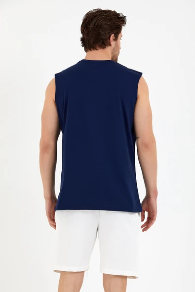 Süperlife Erkek Bisiklet Yaka Regular Fit New York Baskılı Tişort SPR22TS125 - 11