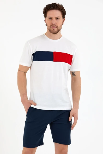 Süperlife Erkek Bisiklet Yaka Regular Fit Garnili  Tişort SPR22TS111 - 7