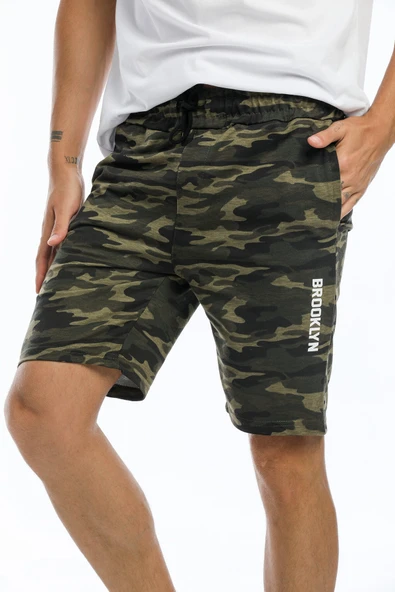 Süperlife Erkek Regular Fit Orta Boy Brooklyn Baskılı Şort SPR22SR208 - Resim 8