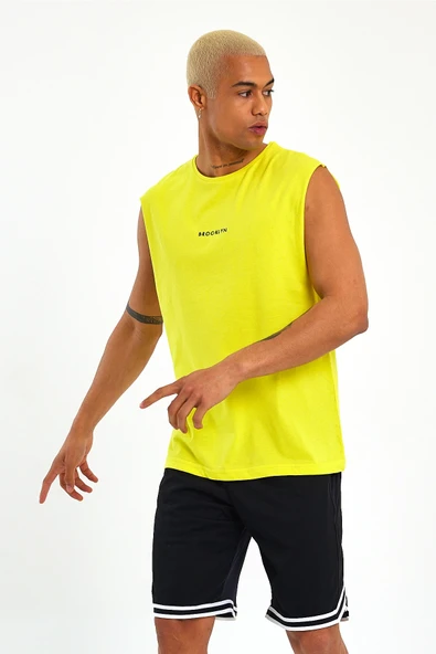 Süperlife Erkek Bisiklet Yaka Regular Fit Brooklyn Baskılı  Tişört SPR22TS122 - 3