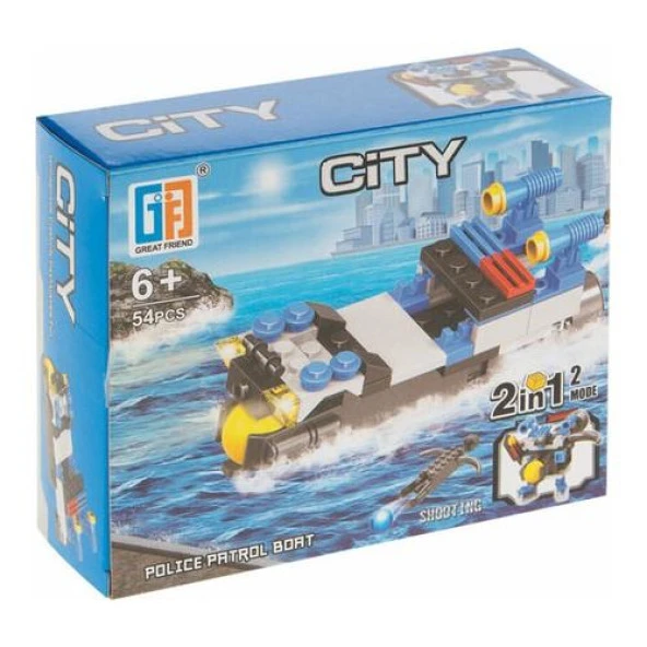 KIZILKAYA LEGO POLİS HELİKOPTERİ SERİSİ 52 PARÇA