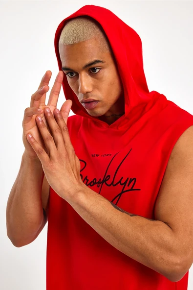 Süperlife Erkek Kapşonlu Regular Fit Tişört SPR22TS118 - 4