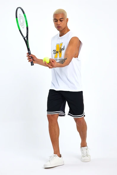 Süperlife Erkek Bisiklet Yaka Regular Fit N Baskılı Tişört SPR22TS117 - 2