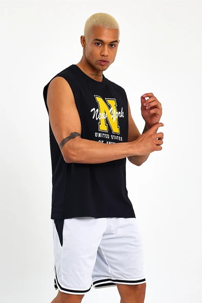 Süperlife Erkek Bisiklet Yaka Regular Fit N Baskılı Tişört SPR22TS117 - 10