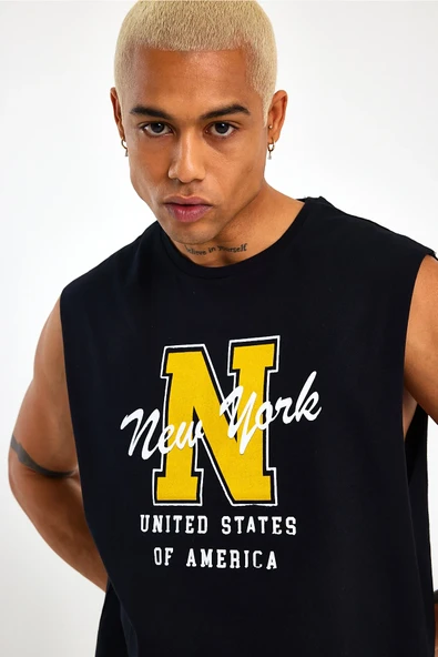 Süperlife Erkek Bisiklet Yaka Regular Fit N Baskılı Tişört SPR22TS117 - 11